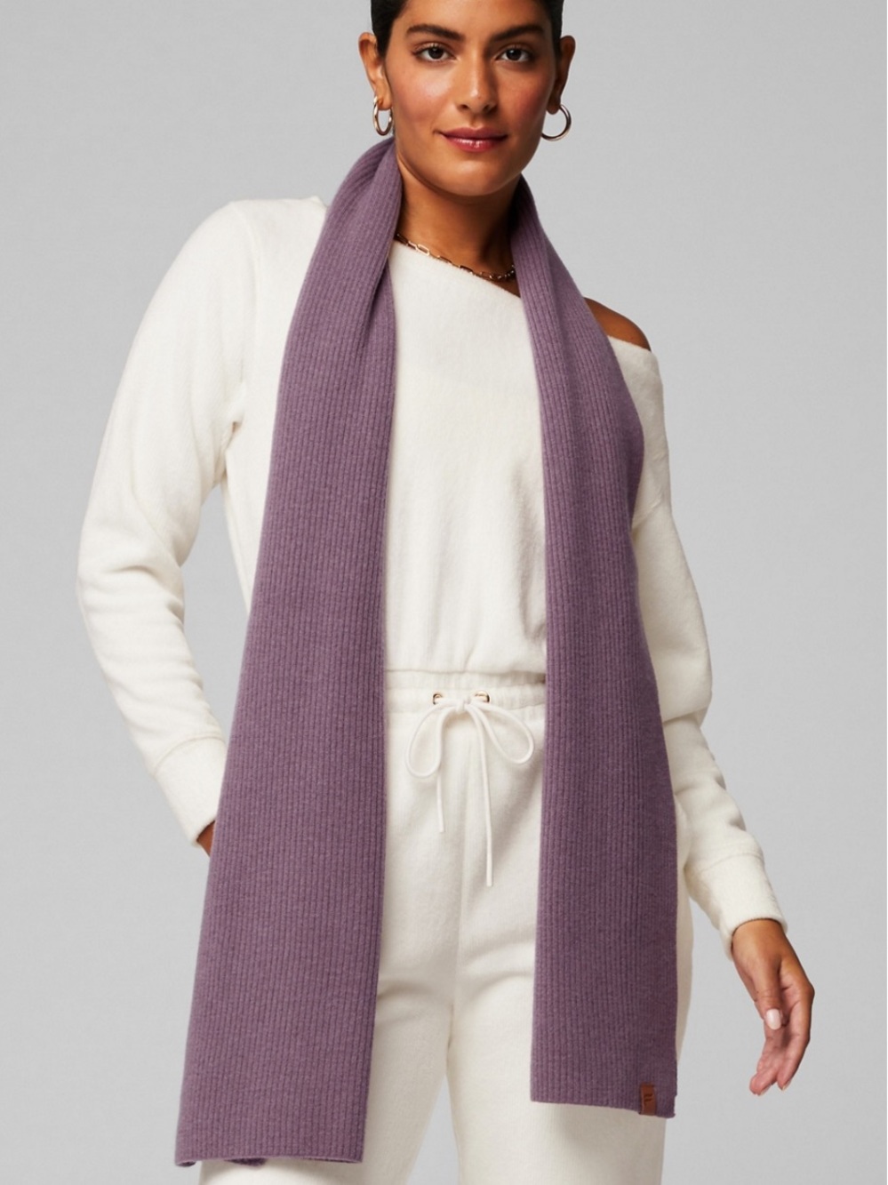 The Supersoft Cashmere Blend Scarf - Plum Cactus